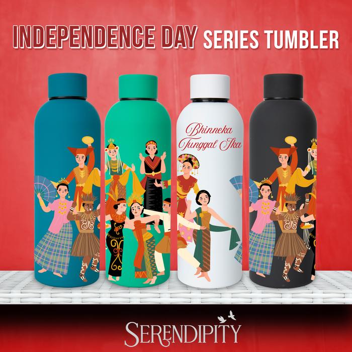 Gambar Tumbler Lulu Indonesia Independence Day Series | botol air minum 17 agustus hari kemerdekaan HUT RI merdeka - DESIGN C, BLUE dari Serendipity Gift undefined Tokopedia
