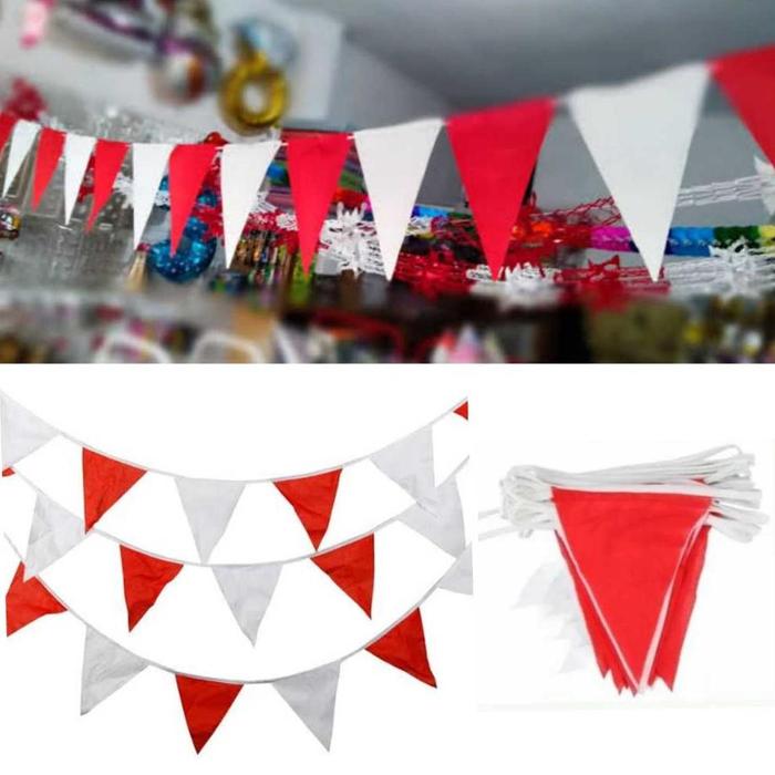Gambar Banner Bendera Merah Putih 17 Agustus Bahan Kain Garland Bendera Umbul Umbul Pawai Dekorasi Agustus Hari Raya Merdeka Harga Grosir - SK01- SEGITIGA dari elis3190 undefined Tokopedia