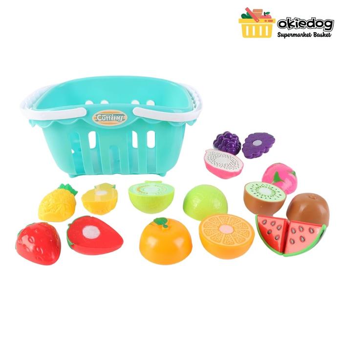 Gambar Okiedog Supermarket Basket - Mainan Keranjang Belanja, Mainan Potong Buah Sayur - Fruits dari Tosyen Okiedog undefined Tokopedia