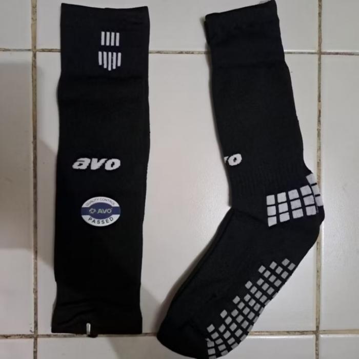 Gambar Paket Kaos Kaki AVO Futsal Sepak Bola Antislip DEWASA (Sambung&Pendek) - Hitam, Pendek+Sambung dari Twins.Socks undefined Tokopedia