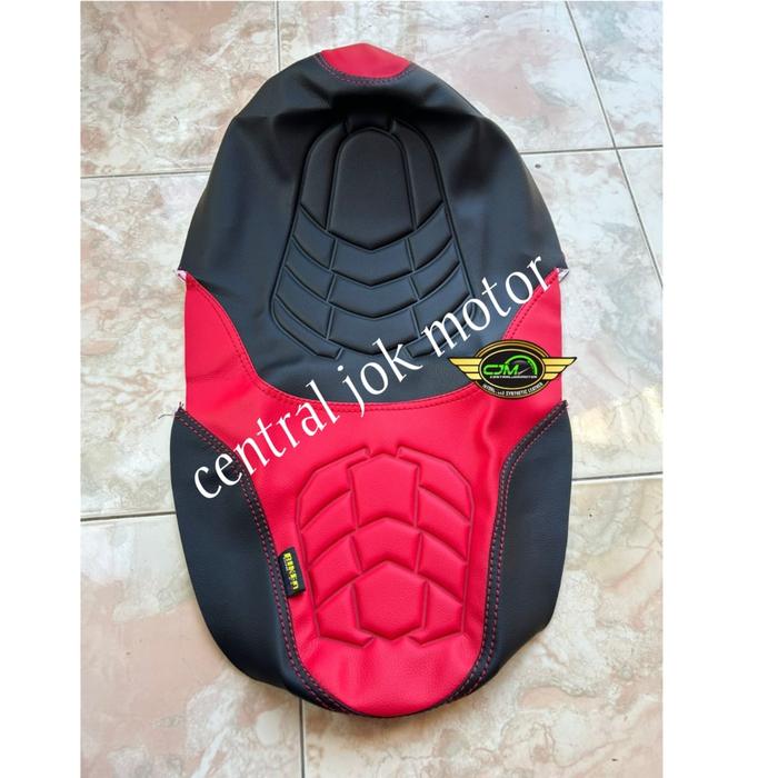 Gambar KULIT JOK MOTOR VARIO/BEAT/SCOOPY/NMAX/PCX/AEROX PRESS TIMBUL ZEUS - Merah, ADV dari LINE STREET undefined Tokopedia