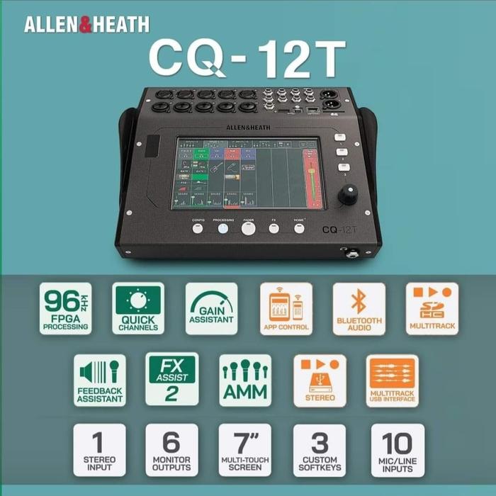 Gambar Allen & Heath CQ-12T 10 channel Digital Mixer Allen Heath CQ12T CQ 12 T Original dari Sarana Musik undefined Tokopedia