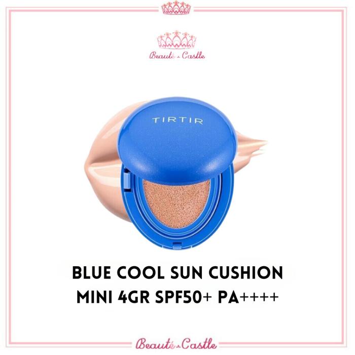 Gambar TIRTIR Mask Fit Blue COOL SUN Cushion 18g SPF50+ PA++++ / Cushion Sunscreen - Mini 4gr dari beautecastle1 undefined Tokopedia