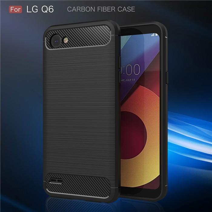 Jual LG Q6 V30 PLUS V50 V60 THINQ 5G Soft Case Carbon Fiber Anti
