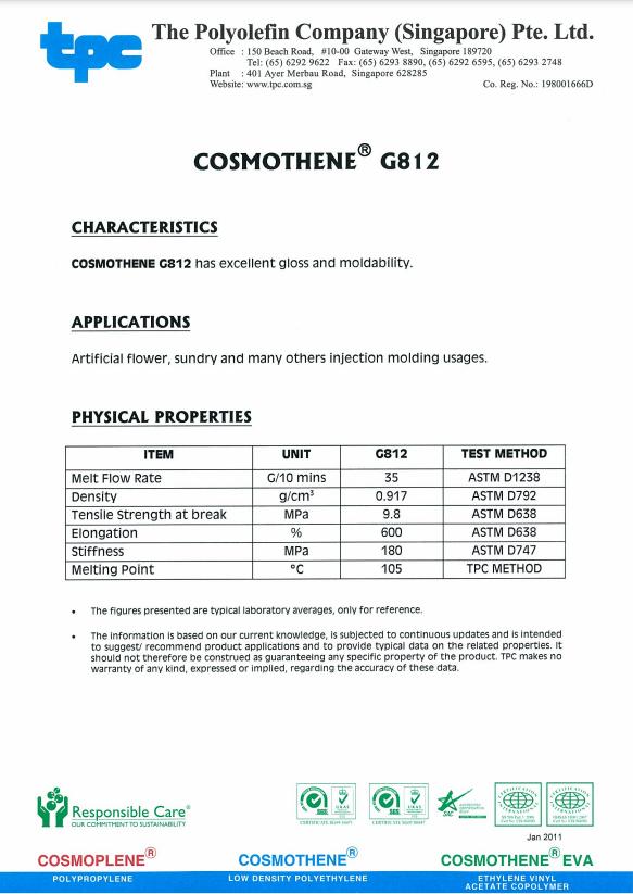 Gambar Biji plastik LDPE LLDPE COSMOTHENE 410 810 INJECTION ORI GALON MOLDING - LDPE 810/812 dari INDOFILAM undefined Tokopedia