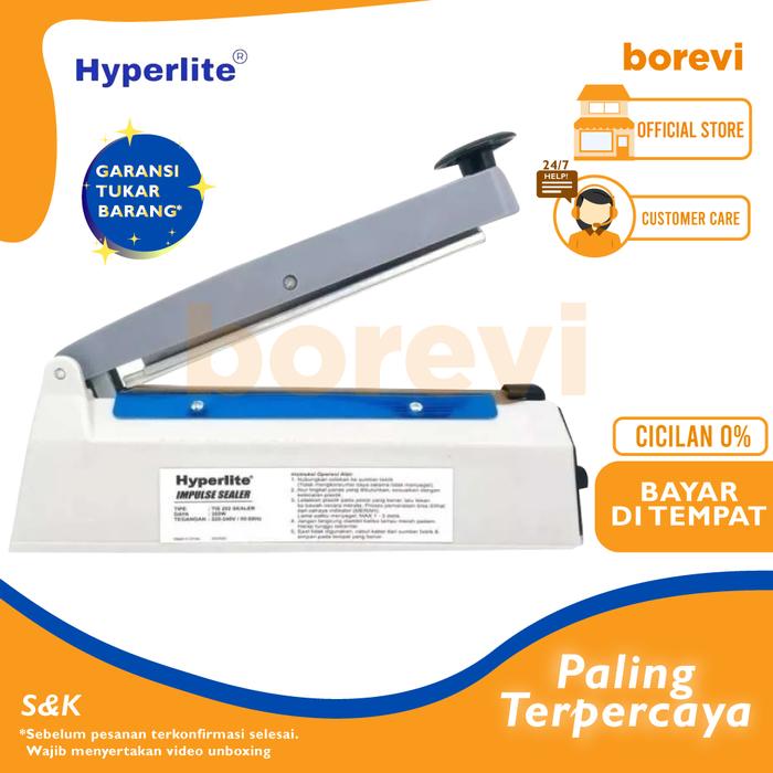Gambar Hyperlite Tis 202 302 402 Trs 203 Hand Impulse Sealer Alat Perekat Plastik Tis202 Tis302 Tis402 Trs203 Besi Vacuum - Tis202 dari borevi undefined Tokopedia