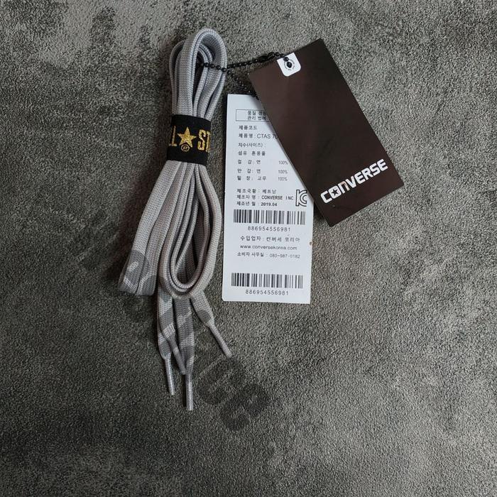 Gambar TALI SEPATU CONVERSE SNEAKERS TALI SEPATU FLAT PIPIH SNEAKERS ORIGINAL - Abu-abu dari Basiclook undefined Tokopedia