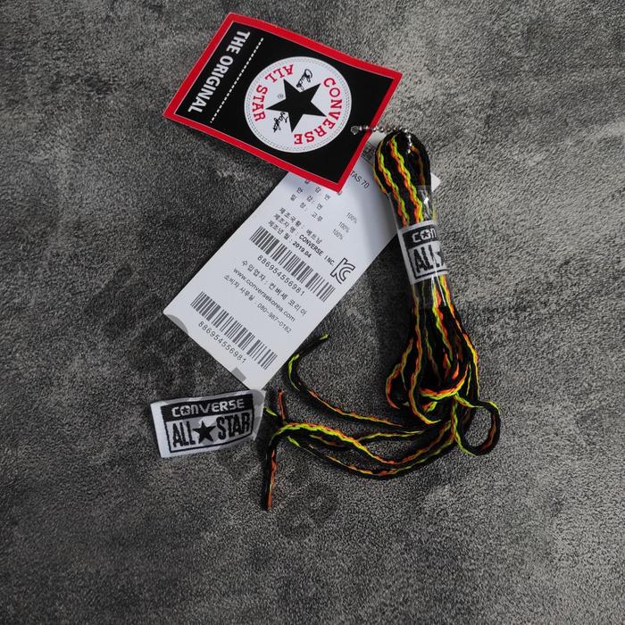 Gambar TALI SEPATU CONVERSE SNEAKERS TALI SEPATU FLAT PIPIH SNEAKERS ORIGINAL - garis kuning dari Basiclook undefined Tokopedia