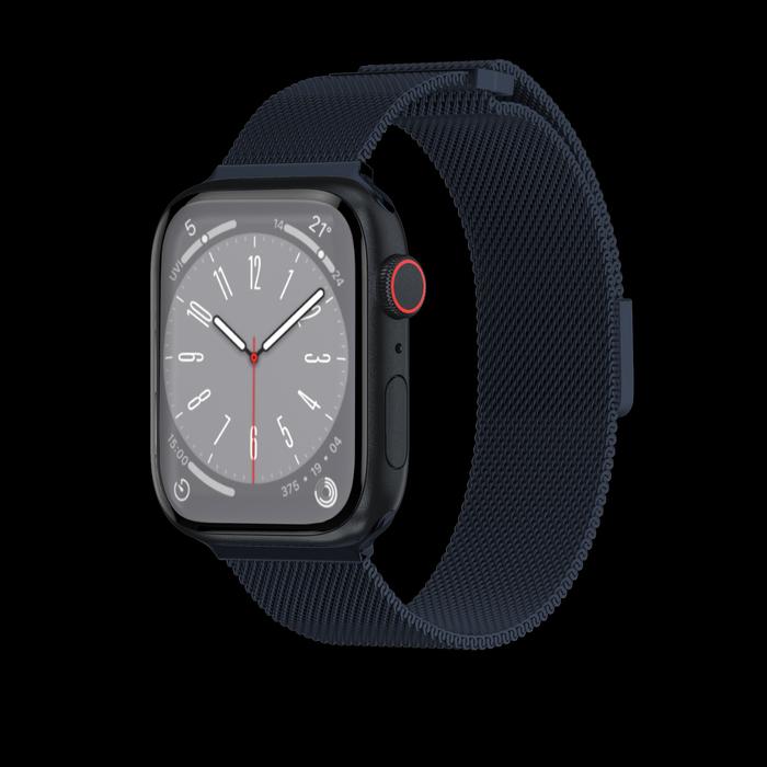 Gambar Strap Apple Watch Ultra Series 10/9/8/7/6/5/4/SE 49/46/45/44/42/41/40mm SwitchEasy Steel Mesh Band - Midnight, 49/46/45/44mm dari GAD Official undefined Tokopedia