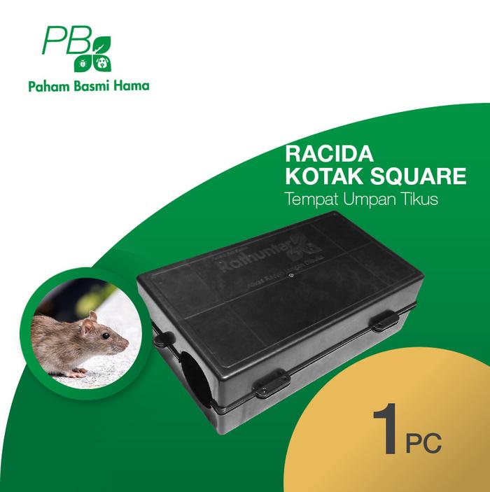 Gambar Rathunter - Ratbox Bentuk Kotak - Kotak Perangkap Umpan Tikus - 1 PCS dari Paham Basmi Hama - Jakarta undefined Tokopedia