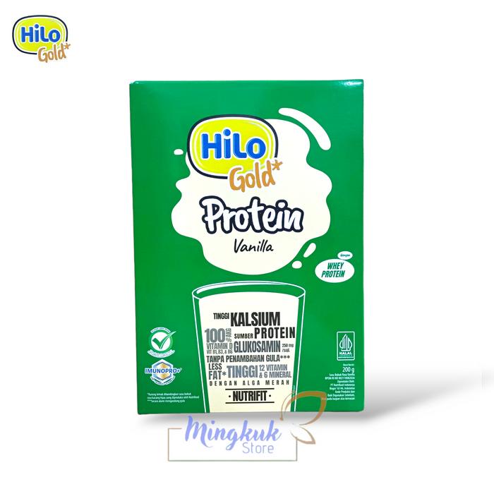 Gambar Susu Hilo Gold Protein 200gr - Hilo Gold Protein Vanilla 200 gr dari Mingkuk Store undefined Tokopedia
