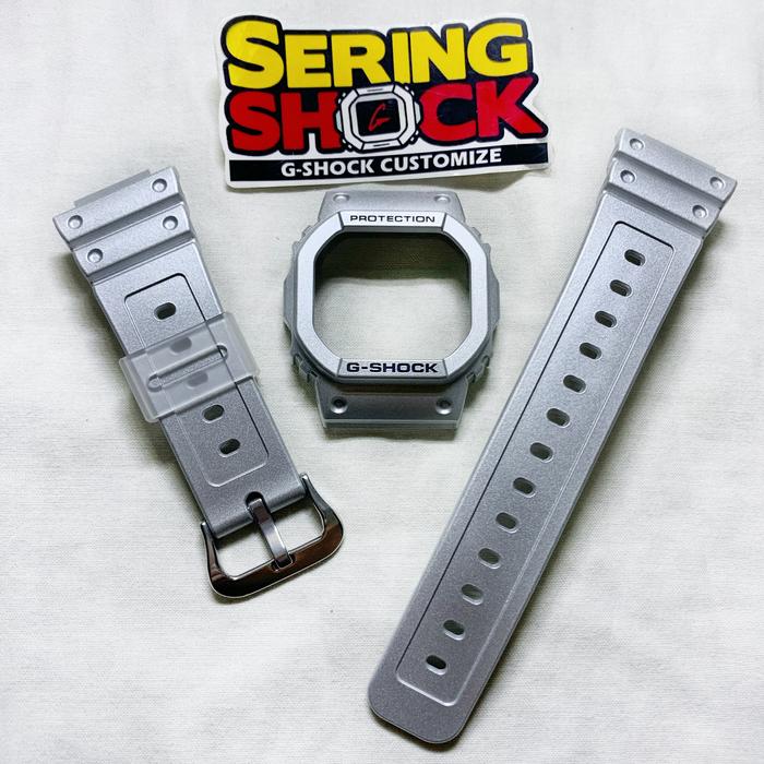 Jual BNB Gshock Strap Bezel Original Silver DW GWB 5600 Casio G
