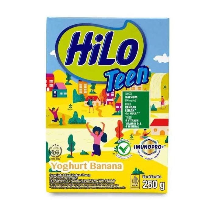 Gambar Hilo Teen 250g Susu Tinggi Kalsium Lebih Rendah Lemak - Yoghurt Banana dari ini storee undefined Tokopedia