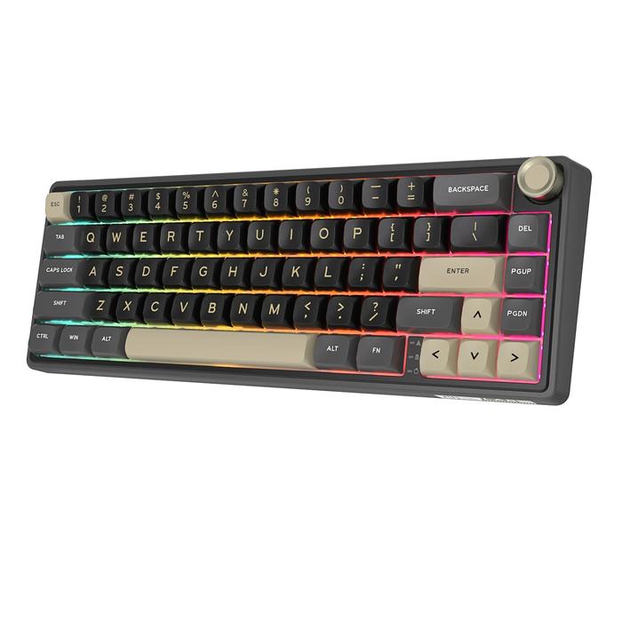 Gambar Royal Kludge RK R65 Wired 65% Knob Layout Mechanical Keyboard - Phantom dari KeebsMark undefined Tokopedia