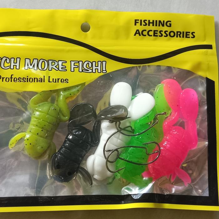 Gambar terminator walking frog soft lure untuk casting ikan gabus toman kutuk - 5 gram + 5 kail dari Cantik sehat alami 99 undefined Tokopedia