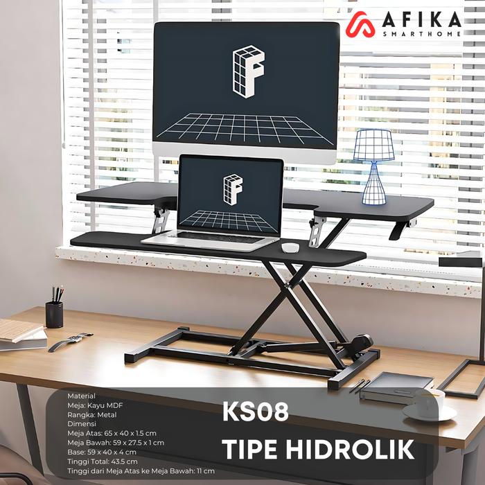 Promo Meja Laptop Kayu Lipat Portable Lesehan Hidrolik Folding Desk ...