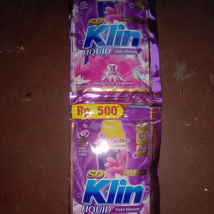 Gambar Deterjen Cair Soklin Liquid So Klin 500 [1 renceng / 12 sachet] - Ungu dari Rosty Store undefined Tokopedia