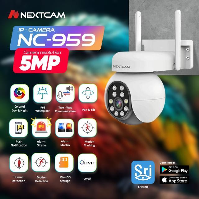Gambar Nextcam kamera CCTV 5MP 3Xzoom Wireless Colorful NC-959 camera Outdoor - Unit Only dari GADGET HOUSE STORE undefined Tokopedia