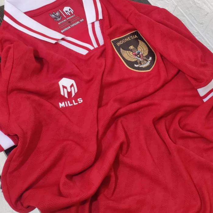 Gambar Jersey Kids Stelan TimNas Indonesia Home New 2022 Dri Fit Original - Logo Flat Karet, L / 8-9 Tahun dari jersey Light Indonesia undefined Tokopedia
