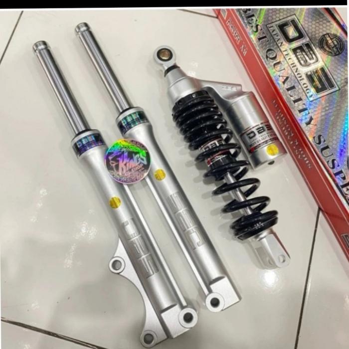 Gambar sepaket shock depan belakang vario beat scopy genio merk DBS BY MGV ORIGINAL - Silver dari jawa motor shop_NEW undefined Tokopedia