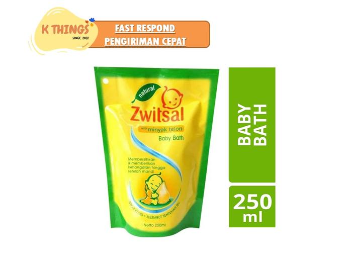 Gambar ZWITSAL Natural Baby Bath Minyak Telon / Baby Lotion Skin Protector - Baby Bath 250ml dari K Things undefined Tokopedia