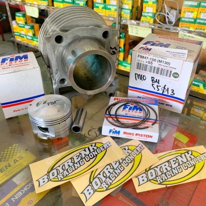 Gambar CYLINDER BLOK MIO SPORTY BORE UP LINER 61 SET PISTON 53.5 54 54.5 55 PIN 15 FIM/RKN BOYRENJ - LINER LUAR 61, 55/15 dari Boyrenk Mojokerto undefined Tokopedia