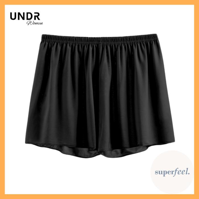 Gambar CELANA PENDEK MERK UNDR CELANA GEMAS TIDUR HARIAN HOTPANT SHORTPANT SEPINGGANG LUCU SEXY IMUT SEKSI PEREMPUAN REMAJA DEWASA JUMBO BISA COD 2001 - Satin Black, L dari Superfeel OFC undefined Tokopedia