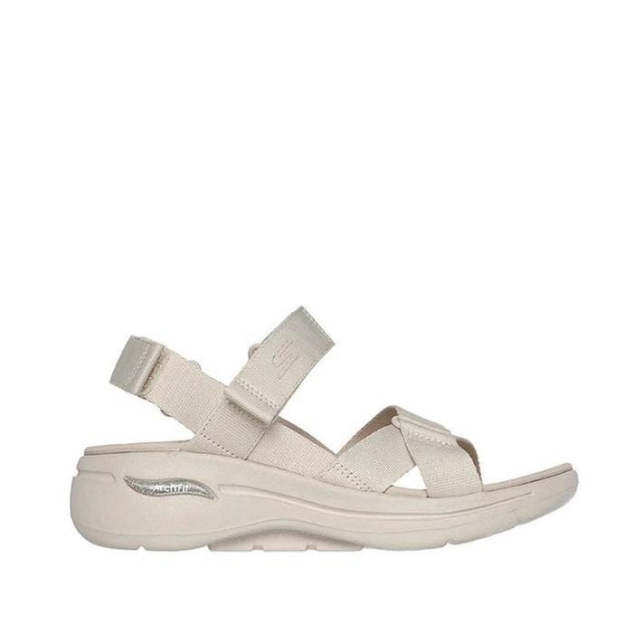 Skechers Sandal GO WALK Arch Fit Women's Sandal Natural Original 36 di  Sevensix Original Tokopedia