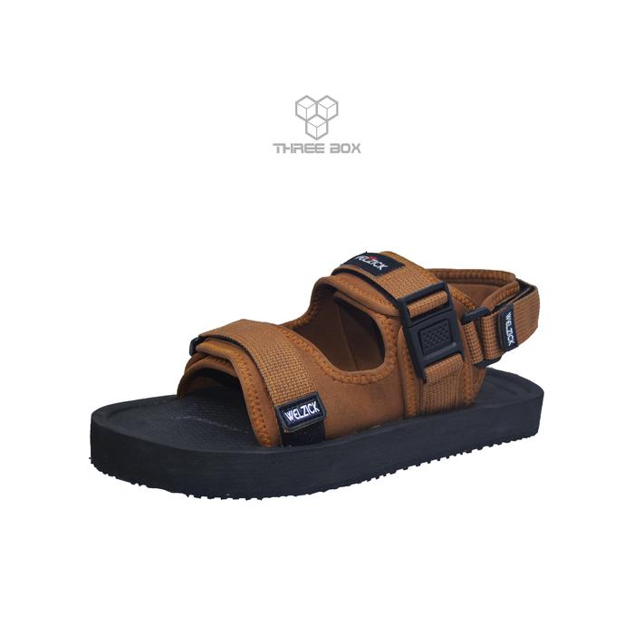 Gambar Sandal Gunung Pria Wanita Dewasa Casual Ringan Empuk 2 in 1 Alaska - Brown, 41 dari Three box Footwear undefined Tokopedia