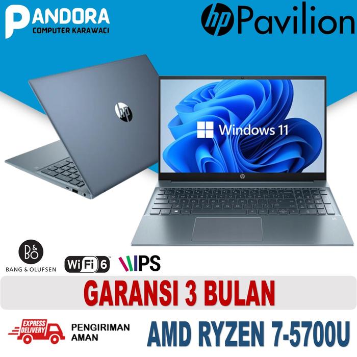 Gambar hp pavilion 15 ryzen 7 ram 32gb 1tb ssd win 11 15.6-inch full hd ips - R7-5700U/3BLN, 8GB/512SSD dari KLIK SHOP TECH undefined Tokopedia