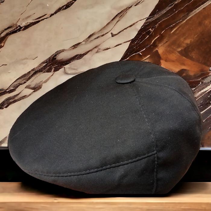 Gambar Topi Golf Pria Original Branded Topi Pelukis Topi Sutradara Flat Cap Baret Vintage Hat Wanita - Hitam, S 53-54 CM dari CANes undefined Tokopedia