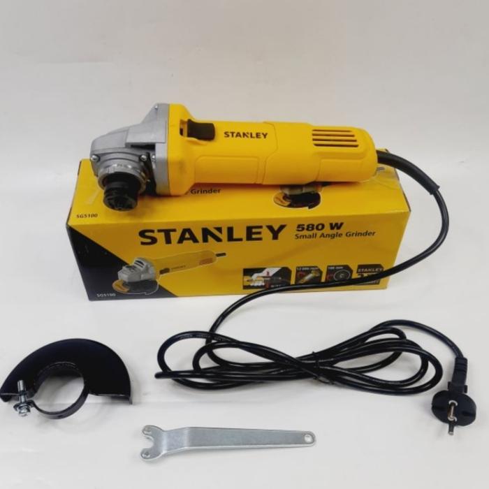 Gambar STGS6100 GERINDA GRENDA TANGAN ANGLE GRINDER 4" STANLEY STGS 6100 dari Semangat Teknik undefined Tokopedia