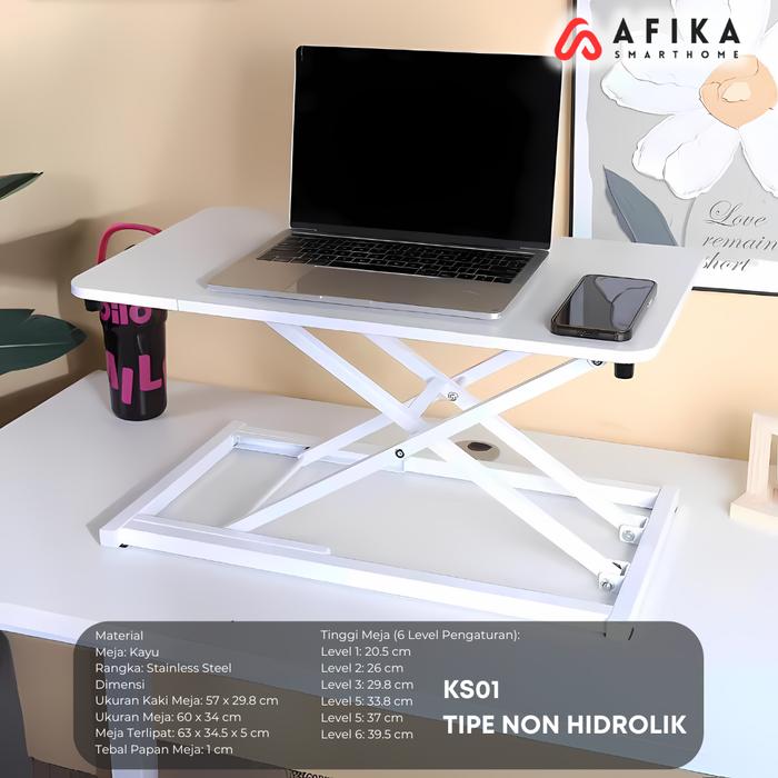 Promo Meja Laptop Kayu Lipat Portable Lesehan Hidrolik Folding Desk ...