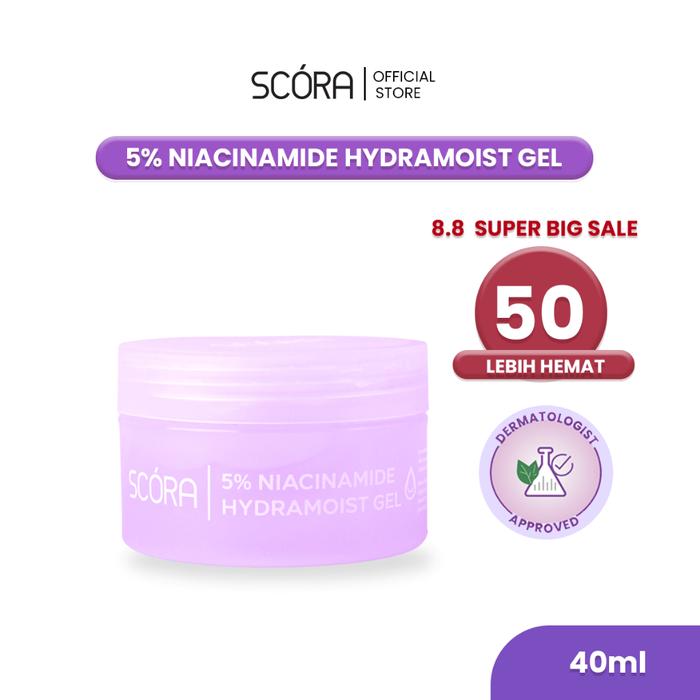 Gambar SCORA 5% Niacinamide Hydramoist Gel 100ml Pelembab Wajah yang Mencerah - SCR Moist 40ml dari Keita Beauty Store undefined Tokopedia