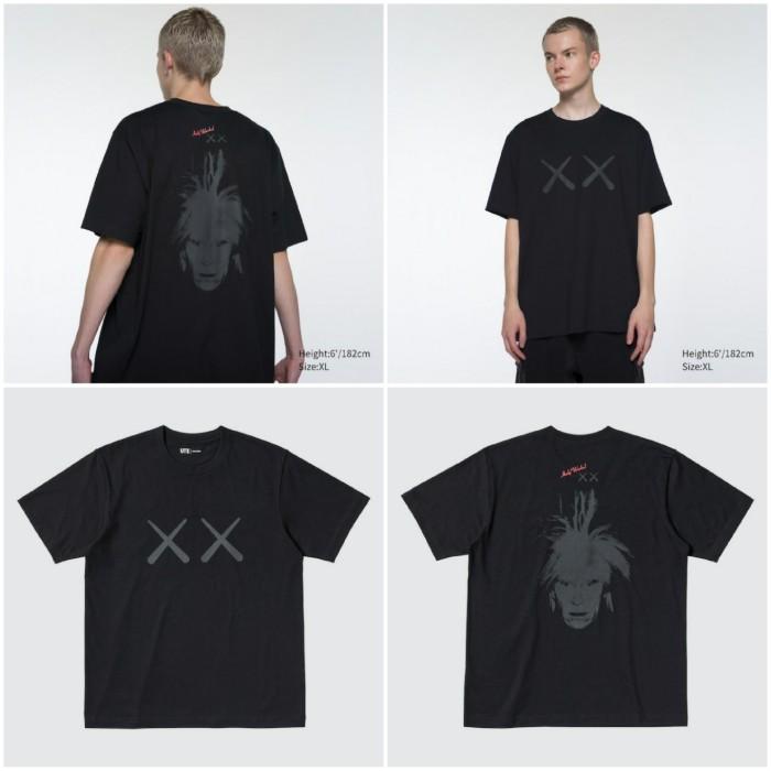 Gambar UNIQLO UT KAWS Warhol Lengan Pendek Tshirt Original jastip - Black Warhol, L dari Uniqlo Jastip undefined Tokopedia