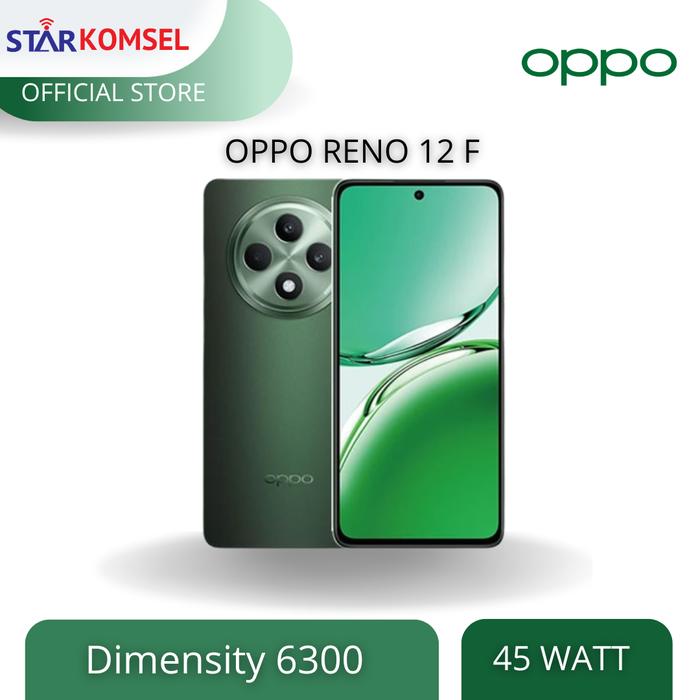 Gambar HP OPPO RENO 12F 4G 8/256  GARANSI RESMI OPPO INDONESIA - Hijau dari Star Komsel Store undefined Tokopedia