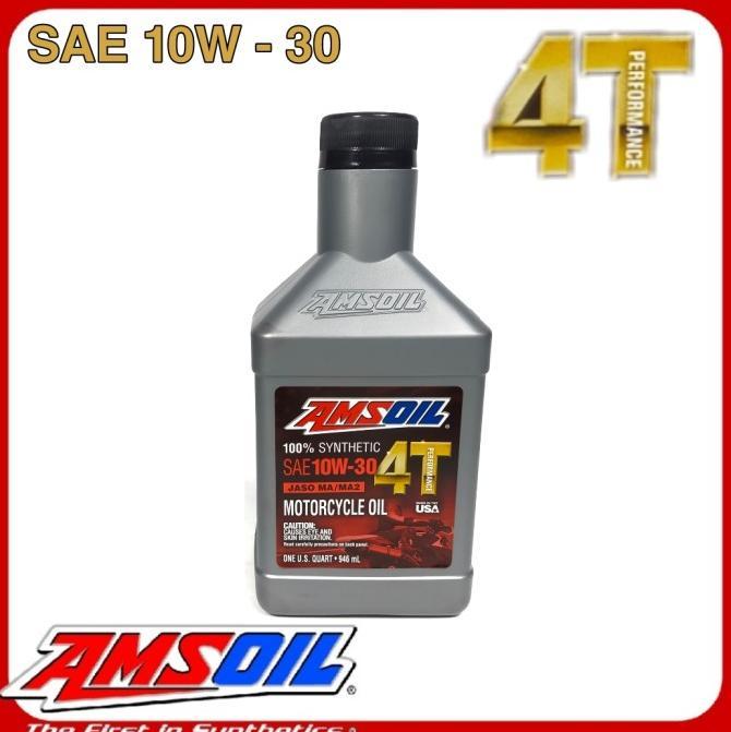 Gambar Oli Amsoil 4T SAE 10W-30 100% Synthetic Honda Kawasaki Yamaha BMW dari DevisCa undefined Tokopedia