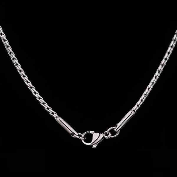 Gambar Kalung Tipis Pria Cowok Wanita Anak Tahan Karat untuk Bandul Liontin Rantai Titanium Chain Necklace Elegan - 50cm dari Mamyshop Perhiasan undefined Tokopedia