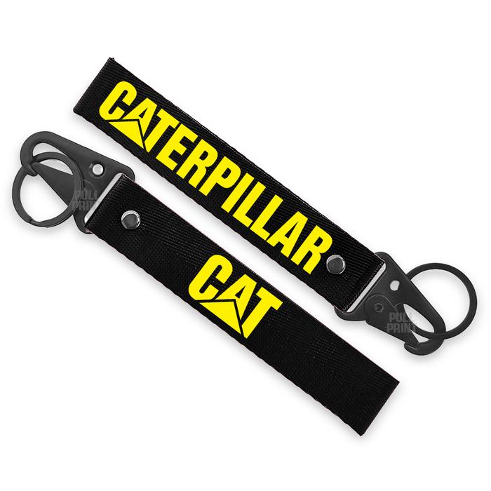 Gambar Webbing Keychain Gantungan Kunci Caterpillar Premium - Hitam Kuning dari PULLPRINT undefined Tokopedia