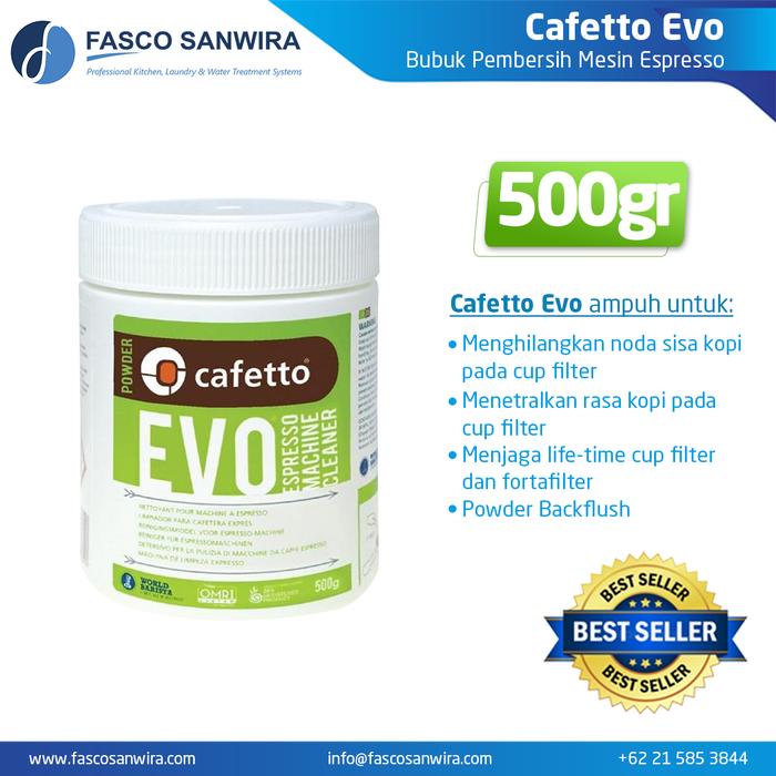 Gambar Cafetto EVO Espresso Machine Cleaner 500gr, Coffee Clean, Urnex 2 dll - Cafetto500g dari Fascosanwira undefined Tokopedia