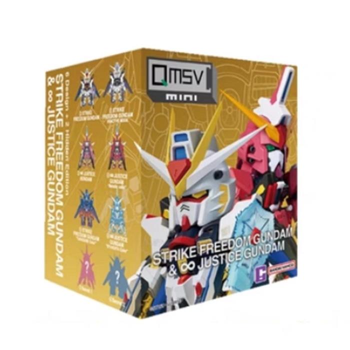 Gambar BANDAI NAMCO QMSV Mini Strike Freedom Gundam Infinite Justice Blindbox Figure no popmart gunpla - 1 Blindbox dari Charu Toys undefined Tokopedia