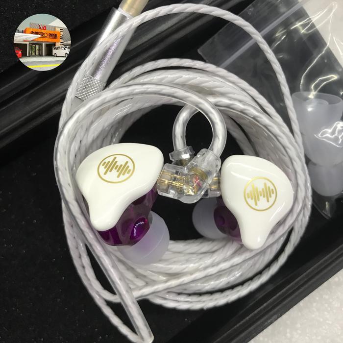 Gambar WAVE AUDIO IEM WAVE 1 STUDIO in ear - pilih warna - white purple dari MAESTROMUSIK undefined Tokopedia
