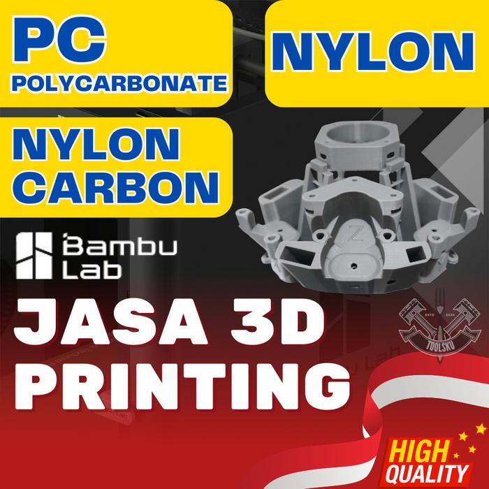 Gambar Cetak 3D Printing / Objek 3D / Custom 3D Printing Bahan PC | NYLON | PA-CF - PC dari Toolsku 3D Printing undefined Tokopedia