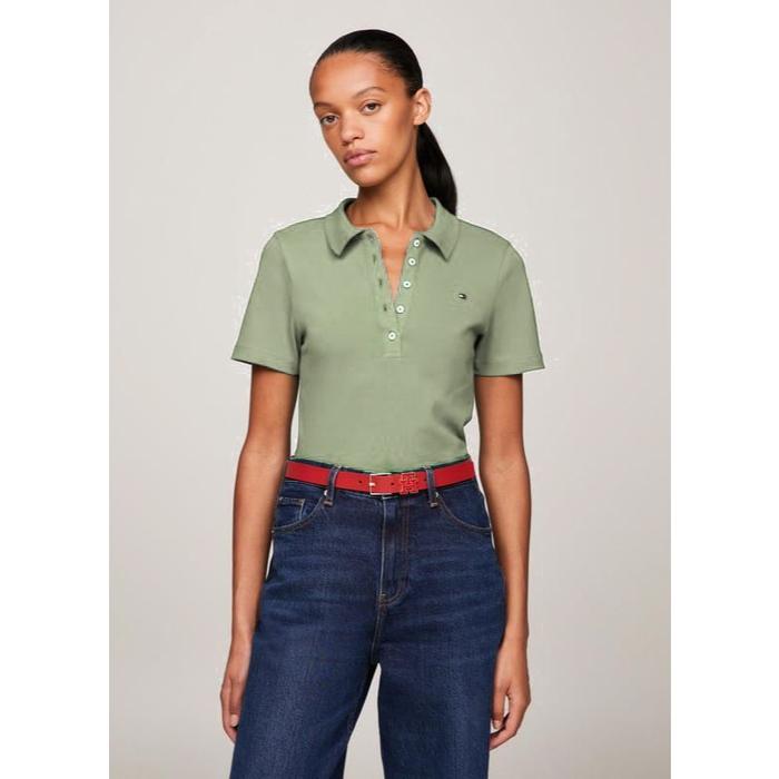 Gambar Polo Wanita TH : Slim Fit Stretch Cotton Polo - Sage, M dari Chamber_store undefined Tokopedia