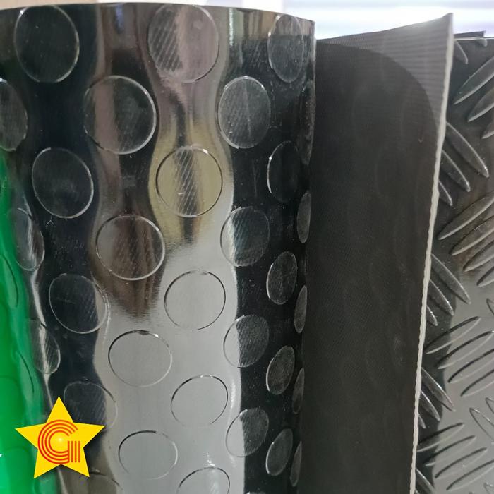 Gambar Karpet Karet Motif Koin / Rubber Mat Coin Premium 100x120cm 2mm - Hitam dari GudangKarpetNew undefined Tokopedia