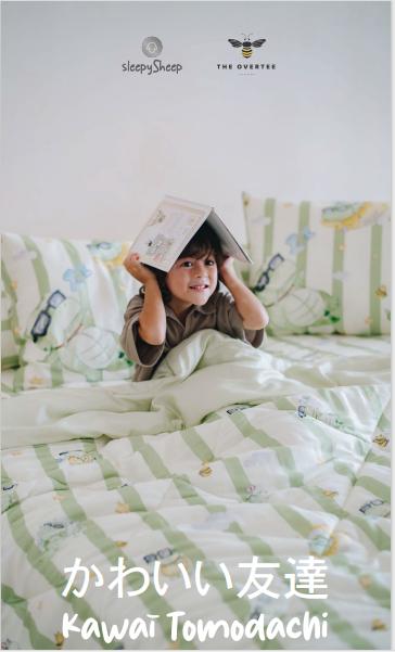 Gambar FULL SET BEDDING ALL SIZE SS x THE OVERTEE - BONEY, 100X200 dari Sleepy Sheep undefined Tokopedia