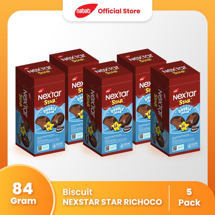 Gambar [Bundle Pack Isi 5] Nextar Star Richoco 84gr dari Nabati Indonesia undefined Tokopedia