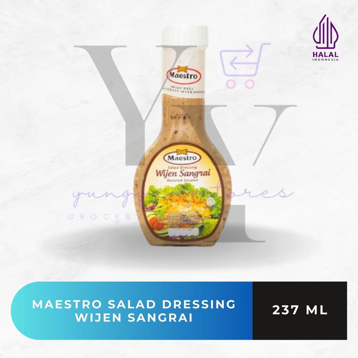 Gambar Maestro WIjen Sangrai / Roasted Sesame / Blue Cheese / Thousand Island Salad Dressing Botol 237 ml - Wijen Sangrai dari Yungyungstores undefined Tokopedia