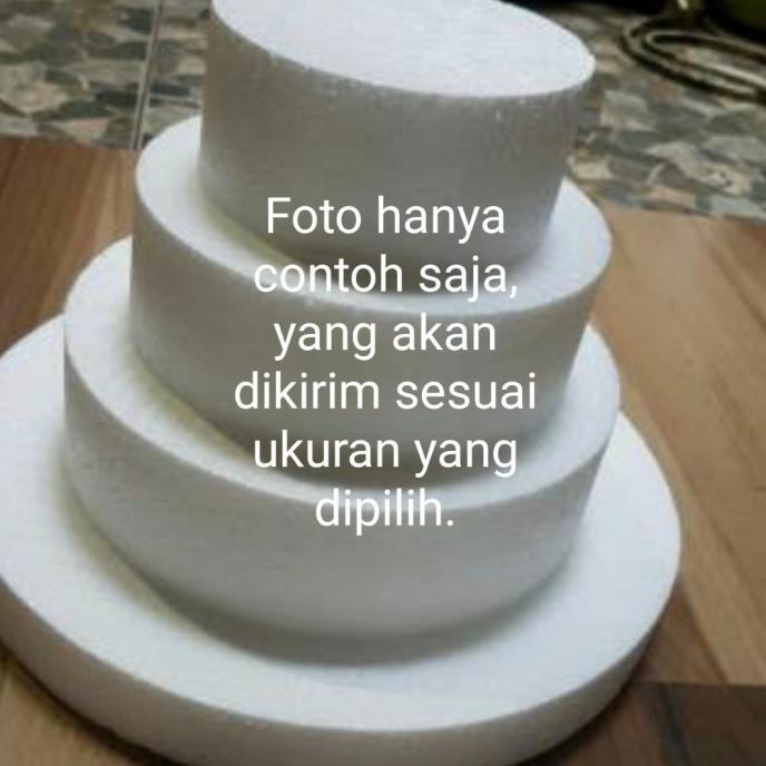 Gambar Ukuran 25, 26, 28, 30, 32cm Tinggi 31 s/d 60cm Dummy Cake Styrofoam - Bulat Dia 25cm, Tinggi 31cm dari Laura id. undefined Tokopedia