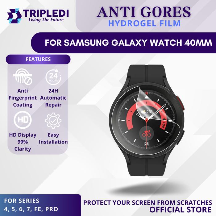 Gambar TRIPLEDI Anti Gores Film TD3601 For Samsung Galaxy Watch 3 4 5 6 7 FE Pro Series Hydrogel Screen Protector 40 41 44 45mm - 40mm dari TRIPLEDI undefined Tokopedia